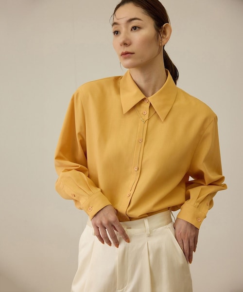 ROPE'（ロペ）の「ファンクションオーバーシャツ（シャツ/ブラウス・レディース・ホワイト/オレンジ・F）」の3枚目の写真