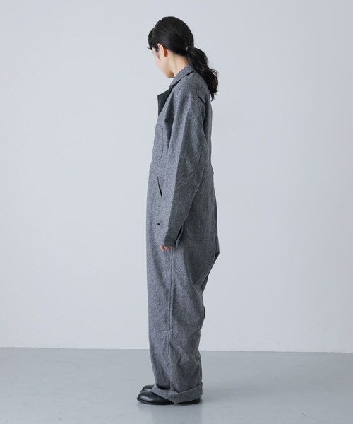かぐれ(カグレ)の「MASTER&CO FLANNEL ALL IN ONE(つなぎ/オールインワン・レディース・GREY/DK GREY・S)」の11枚目の写真