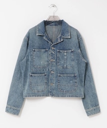 URBAN RESEARCH | ULTERIOR FADED LIGHT DENIM SHORT COVERALL(カバーオール)