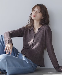 URBAN RESEARCH Sonny Label | アイレットニットシャツプルオーバー(ニット/セーター)