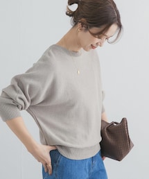 URBAN RESEARCH DOORS | リネン混スラブドルマンニット(ニット/セーター)
