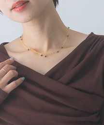 URBAN RESEARCH ROSSO WOMEN | LAPUIS　SV PETIT STONE NECKLACE(ネックレス)