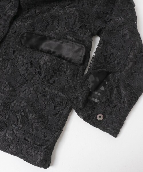 URBAN RESEARCH DOORS(アーバンリサーチドアーズ)の「LAYAS LACE COVERALL(カバーオール・レディース・WHITE/BLACK・One)」の8枚目の写真