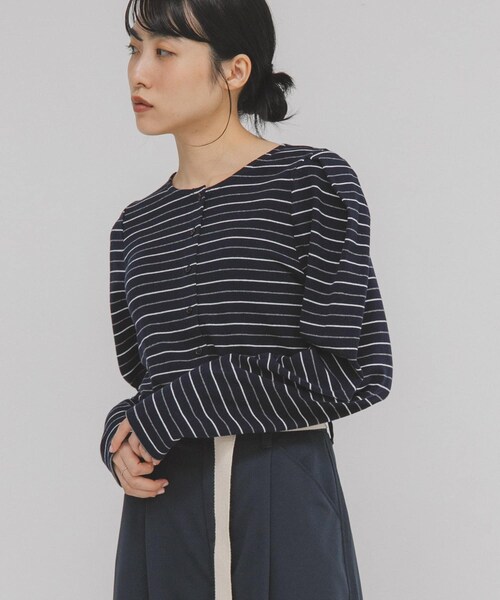KBF（ケイビーエフ）の「2WAYタックショルダーカーディガン（カーディガン/ボレロ・レディース・GRAY/BORDEAUX/NAVY・one）」の15枚目の写真