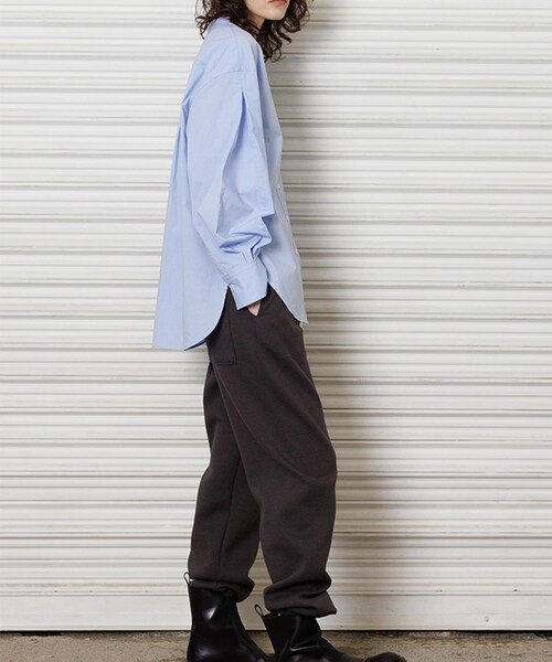 URBAN RESEARCH ROSSO（アーバンリサーチロッソ）の「YENN　PADDED COLLAR SHIRTS（シャツ/ブラウス・レディース・OWHITE/SAX・FREE）」の16枚目の写真