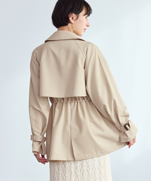ROPE' PICNIC(ロペピクニック)の「ミドル丈トレンチコート/撥水・花粉ガード(トレンチコート・レディース・ベージュ/カーキ/ネイビー・F)」の14枚目の写真
