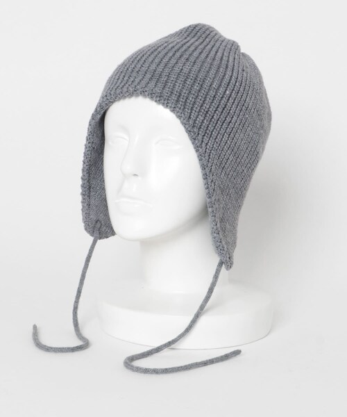 URBAN RESEARCH Sonny Label（アーバンリサーチサニーレーベル）の「イヤーニットキャップ（ニットキャップ/ビーニー・レディース・グレー/チャコール・One）」の15枚目の写真