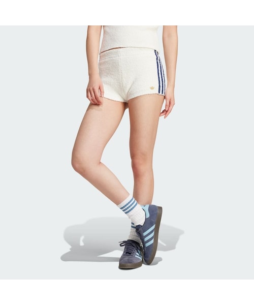 adidas プレミアムフルファッションドニットショートパンツ adidas PREMIUM FULLY FASHIONED KNIT SHORTS OWHITE