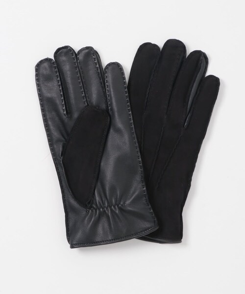 URBAN RESEARCH（アーバンリサーチ）の「ラムスウェードレザーグローブ（ベルト・メンズ・BLACK/BROWN・Free）」の5枚目の写真