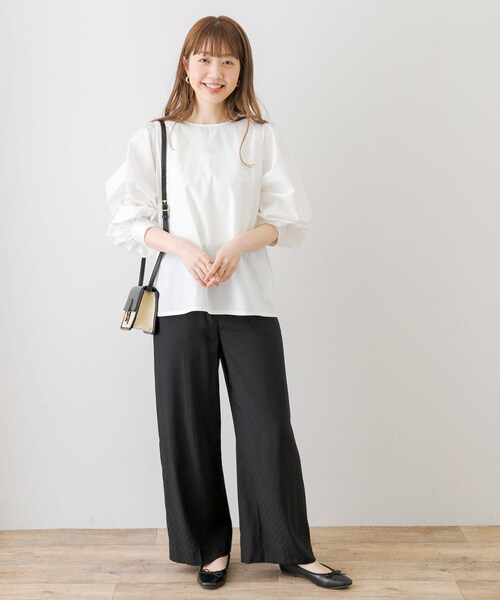 URBAN RESEARCH Sonny Label（アーバンリサーチサニーレーベル）の「バスケットショルダーバッグ（ショルダーバッグ・レディース・ホワイト/ブラック・one）」の8枚目の写真