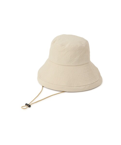 ROPE' PICNIC（ロペピクニック）の「リップストップ撥水ハット/UVカット・撥水・抗菌防臭（ハット・レディース・ブラック系/ホワイト/ベージュ・F）」の4枚目の写真