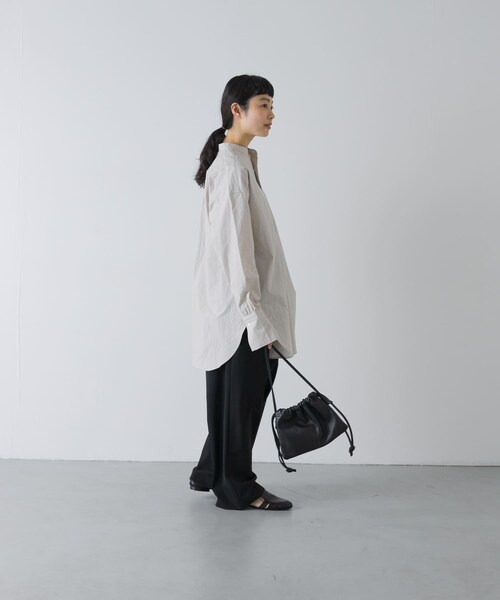 かぐれ（カグレ）の「コットンチュニックシャツ（シャツ/ブラウス・レディース・OFF/L/GRAY・Free）」の16枚目の写真