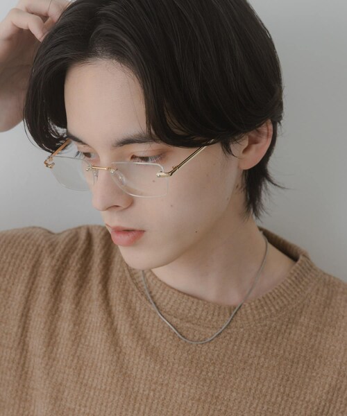 SENSE OF PLACE by URBAN RESEARCH（センスオブプレイスバイアーバンリサーチ）の「リムレスサングラス（メガネ・メンズ・SILVER/GOLD・One）」の2枚目の写真