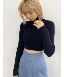 EMODA | ハイネッククロップニット(ニット/セーター)