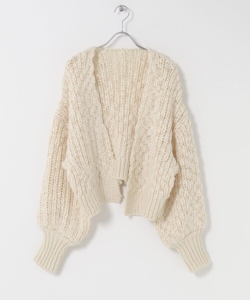 ITEMS URBANRESEARCH（アイテムズ アーバンリサーチ）の「ウールミックスボリュームカーディガン（カーディガン/ボレロ・レディース・IVO/NVY・Free）」の17枚目の写真