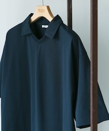 URBAN RESEARCH DOORS | 『吸水速乾/防シワ/抗ピリング/UVカット/イージーケア』DRYMIX Vネック ポロカラー ショートスリーブ Tシャツ(Tシャツ/カットソー)