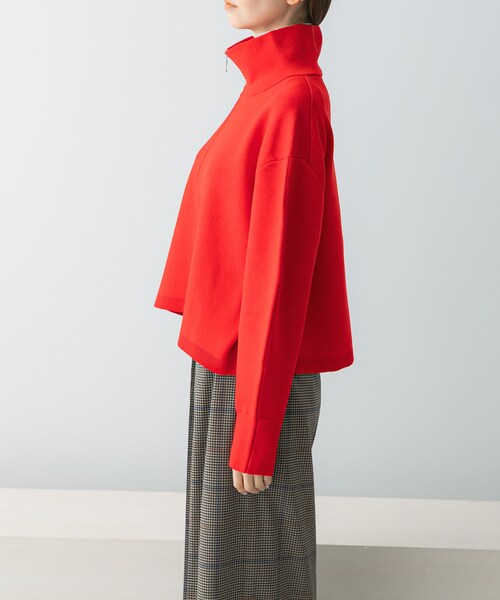 URBAN RESEARCH ROSSO（アーバンリサーチロッソ）の「ハーフジップニット（ニット/セーター・レディース・L/GREIGE/RED・FREE）」の22枚目の写真