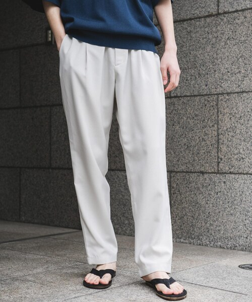 URBAN RESEARCH DOORS（アーバンリサーチドアーズ）の「『イージーケア/速乾』リネンライクイージートラウザー（その他パンツ・メンズ・OFF/GRAY/LIGHTBROWN/BLACK・S/M/L）」の9枚目の写真