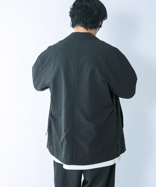 EKAL(エカル)の「『吸水速乾/通気性/軽量』DOT AIR JACKET(テーラードジャケット・メンズ・ネイビー/ブラウン/ブラック・M/L)」の11枚目の写真