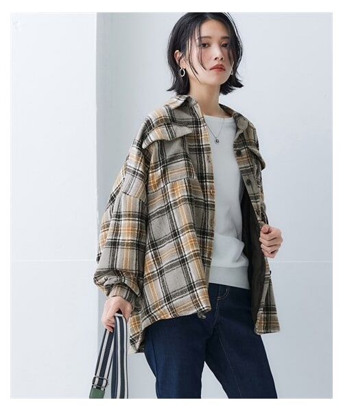 その他ブランド / WOOD POINT/ジャケット/M/マルチカラー/チェック nissen（ニッセン）の「多ポケット先染めチェックシャツジャケット