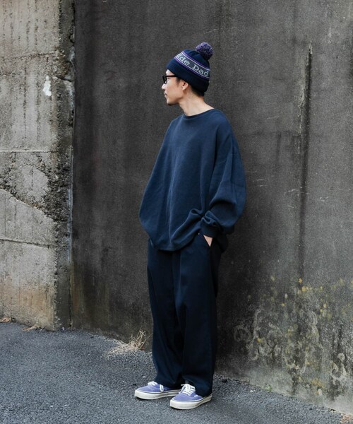 URBAN RESEARCH（アーバンリサーチ）の「『UR TECH』Wide Dad　Dad TECH CREW PULLOVER（Tシャツ/カットソー・メンズ・D.NAVY/PURPLE・1/2）」の10枚目の写真