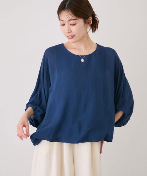 Jayro(ジャイロ)の「バルーンブラウス(シャツ/ブラウス・レディース・ブラック/オフホワイト/ネイビー/ブルー系/ピンク・F)」の21枚目の写真