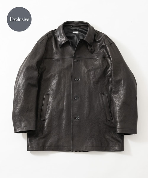 URBAN RESEARCH（アーバンリサーチ）の「『一部別注サイズ』ANOTHER OFFICE　LEATHER CAR COAT（その他アウター・メンズ・BLACK・1/2/3）」の14枚目の写真