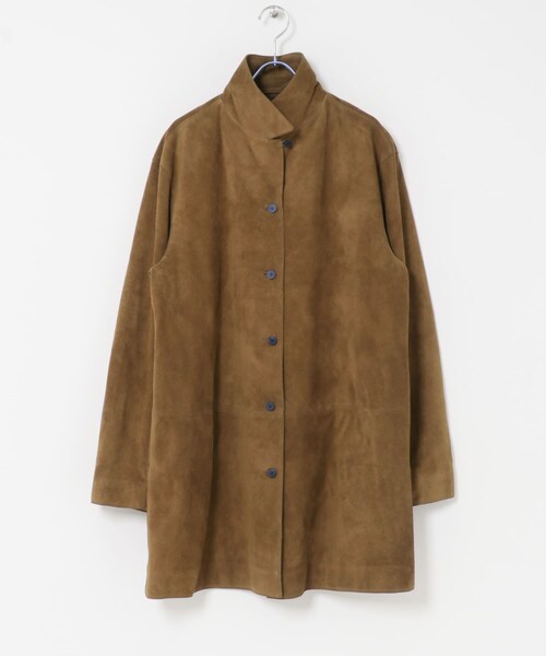 URBAN RESEARCH（アーバンリサーチ）の「LE17SEPTEMBRE　COW LEATHER SUEDE LONG COAT（テーラードジャケット・レディース・BROWN・36）」の5枚目の写真