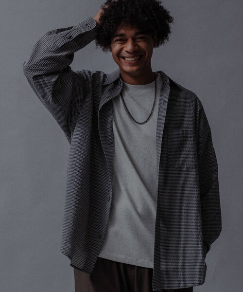 URBAN RESEARCH（アーバンリサーチ）の「FOOOOUR OO CHECK SHIRT OO（シャツ/ブラウス・メンズ・BLACK C/GREEN C/BLUE C/RED C・1/2/3/4）」の3枚目の写真