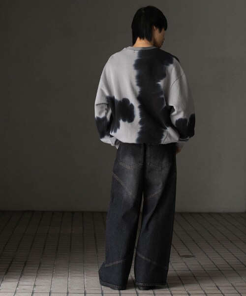 SENSE OF PLACE by URBAN RESEARCH（センスオブプレイスバイアーバンリサーチ）の「ブリーチクルーネックウェット（スウェット・メンズ・GREEN/BLACK/BURGUNDY・M/L）」の10枚目の写真