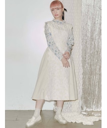 merry jenny | スカラップコンビワンピース(ワンピース)