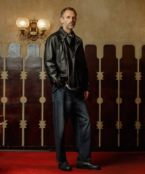 ADAM ET ROPE'（アダムエロペ）の「【James Grose 別注】MANILA JK SHEEP BLACK（ライダースジャケット・メンズ・ブラック・L/M/XL）」の14枚目の写真