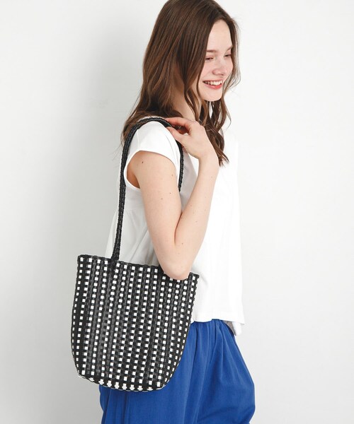 URBAN RESEARCH Sonny Label（アーバンリサーチサニーレーベル）の「メルカドトートバッグ（トートバッグ・レディース・ブラック×オフ/ブラック/ホワイト・one）」の15枚目の写真