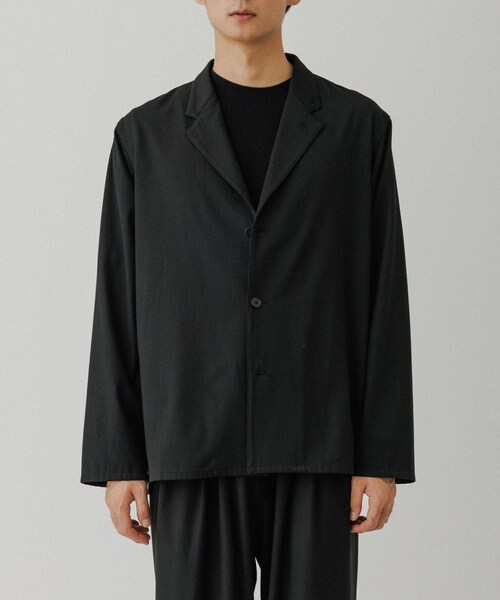 ADAM ET ROPE'(アダムエロペ)の「4WAY ストレッチ ツイル イージー ジャケット / セットアップ対応(テーラードジャケット・メンズ・ブラック/チャコール/カーキ・L/M)」の19枚目の写真