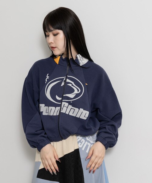 THE GOODLAND MARKET（ザグッドランドマーケット）の「77circa　track jacket cutback JK（テーラードジャケット・レディース・gray1/gray2/gray3/gray4/navy1/navy2/navy3/navy4・one）」の2枚目の写真