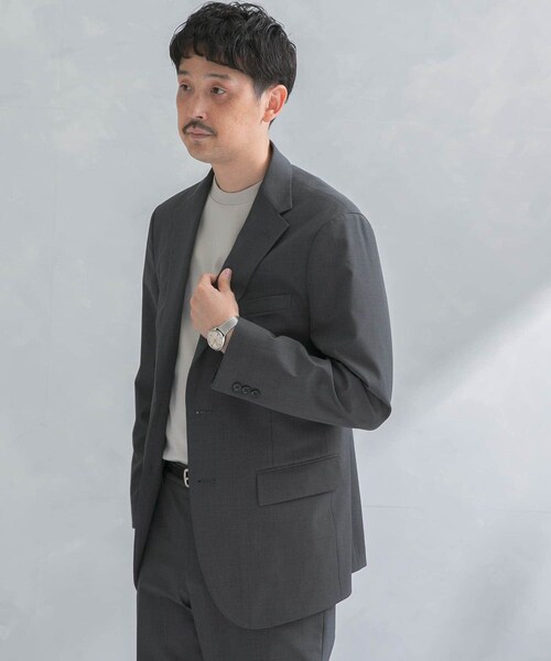 URBAN RESEARCH DOORS(アーバンリサーチドアーズ)の「『イージーケア』LIFE STYLE TAILOR クリアツイルコンフォータブルスマートジャケット(テーラードジャケット・メンズ・NAVY/GRAY・S/M/L/XL)」の5枚目の写真