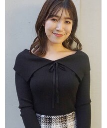 MERCURYDUO | セーラーカラーオフショル2WAYニット(ニット/セーター)