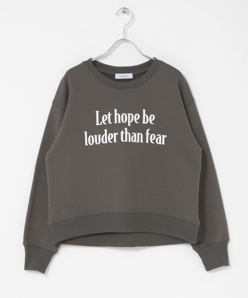 URBAN RESEARCH Sonny Label（アーバンリサーチサニーレーベル）の「メッセージロゴスウェットプルオーバー（スウェット・レディース・チャコール/オートミール/チェリーブラウン・Free）」の12枚目の写真