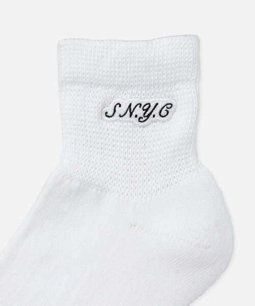 Saturdays NYC（サタデーズ ニューヨークシティ ）の「S.NYC Quarter Socks（ソックス/靴下・レディース・ブラック/ホワイト/キミドリ・F）」の9枚目の写真