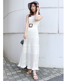 dazzlin | ミルフィーユクロシェワンピース(ワンピース)