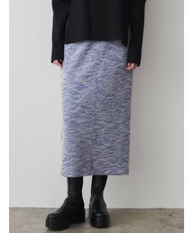 ELENDEEK | MATERIAL STRAIGHT SK(スカート)