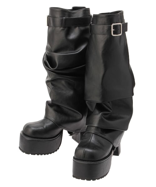 EVRIS（エヴリス）の「2WAYサボ&カバーブーツ（ブーツ・レディース・ホワイト/ブラック・S/M/L）」の7枚目の写真