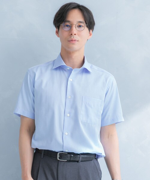 URBAN RESEARCH DOORS(アーバンリサーチドアーズ)の「LIFE STYLE TAILOR セミワイド半袖シャツ(シャツ/ブラウス・メンズ・WHITE/BLUE/NAVY-ST・37/39/41/43)」の22枚目の写真