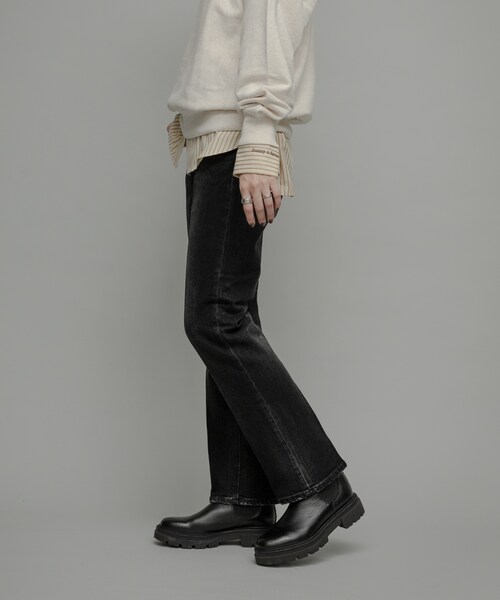 URBAN RESEARCH Sonny Label（アーバンリサーチサニーレーベル）の「Healthy DENIM　Celery Long（デニムパンツ・レディース・Dark Used/Black Used・23/24/25）」の8枚目の写真