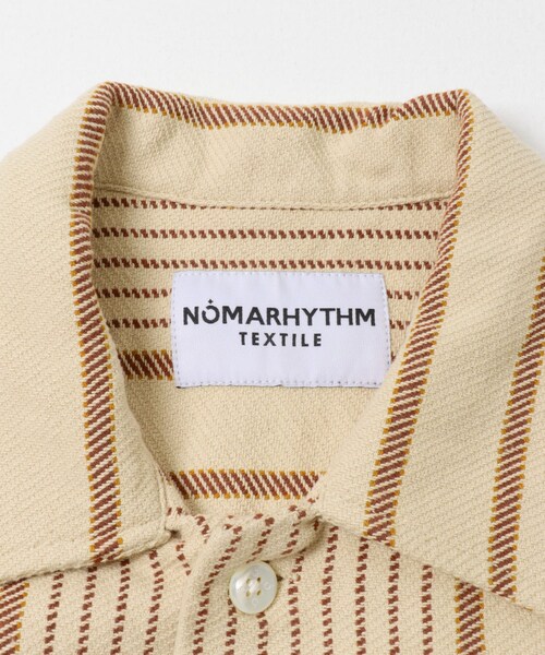 URBAN RESEARCH（アーバンリサーチ）の「NOMARHYTHM TEXTILE　Stripe Shirt Jacket（テーラードジャケット・レディース・BLACK/Crean・1）」の8枚目の写真