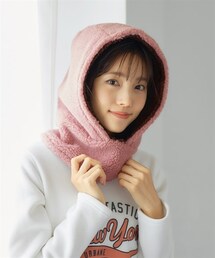 nissen | 大きいサイズ寒い日に便利な付けフード(マフラー)