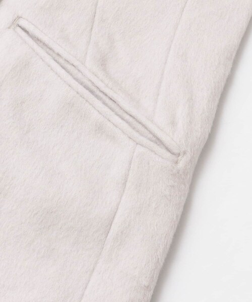 SENSE OF PLACE by URBAN RESEARCH（センスオブプレイスバイアーバンリサーチ）の「ウールビーバーノーカラーコート（ノーカラージャケット・レディース・L.KHAKI/L.GRAY/PURPLE/MOCHA/BLACK・FREE）」の20枚目の写真