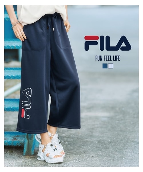 nissen（ニッセン）の「【FILA】7分丈ワイドパンツ（）」 - WEAR