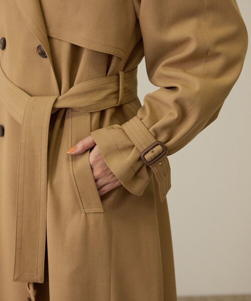 ROPE'(ロペ)の「MANTECO(マンテコ) テンセルウールトレンチコート(トレンチコート・レディース・ベージュ・36/38)」の22枚目の写真