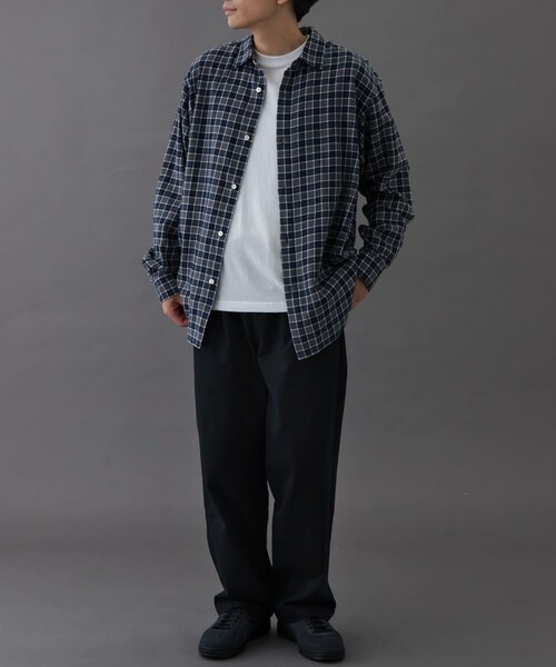 URBAN RESEARCH DOORS(アーバンリサーチドアーズ)の「FORK&SPOON イージーチノパンツ(チノパンツ・メンズ・BLACK/SAGE・4/5)」の10枚目の写真